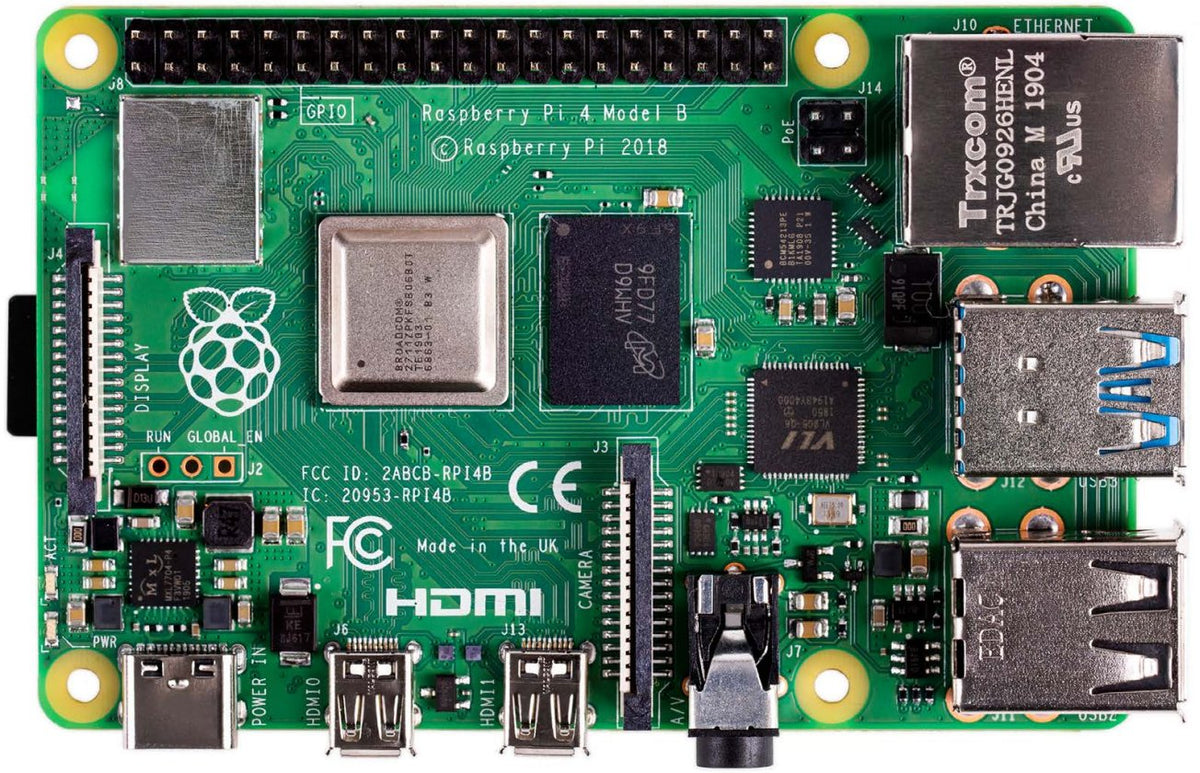 Placa Base Raspberry Board Pi 4 Cpu2.4ghz/4gb/Usb3.0/Hdmi/Bt/Wifi ...
