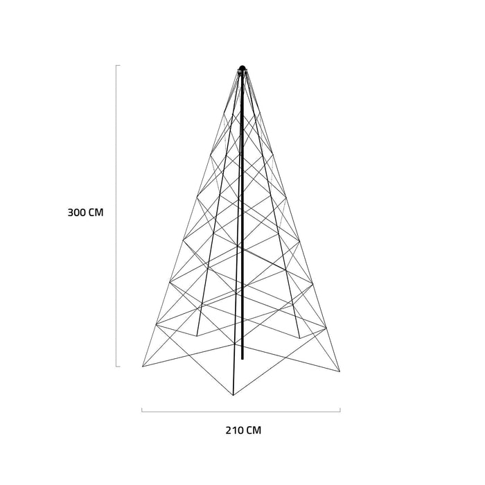 EAN 8721022290973 - Hombli HBCT-0121 árbol de navidad artificial Con luces incorporadas imagen 3