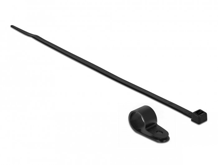 EAN 4043619188703 - DeLOCK 18870 presilla Brida tipo escalera Nylon Negro 10 pieza(s) imagen 1