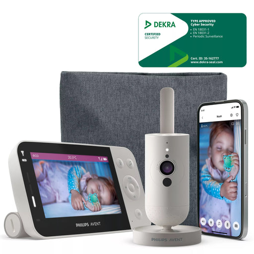 EAN 8720689039536 - Philips AVENT SCD953/26 video-monitor para bebés 400 m Wi-Fi Gris, Blanco imagen 1