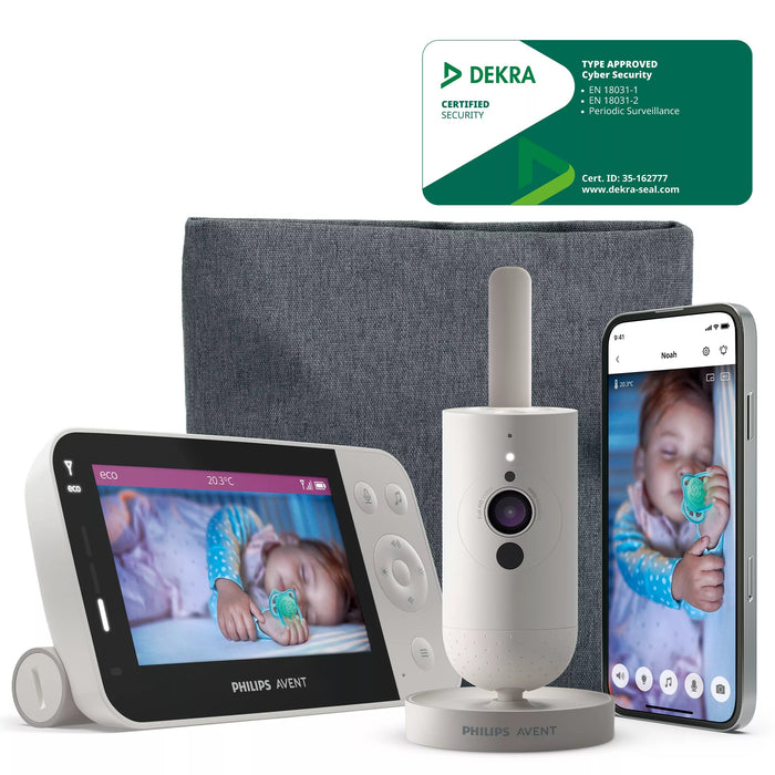 EAN 8720689039536 - Philips AVENT SCD953/26 video-monitor para bebés 400 m Wi-Fi Gris, Blanco imagen 1