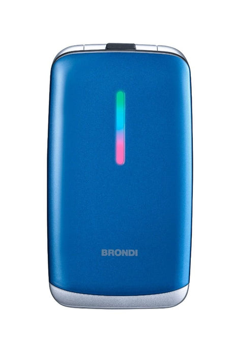 EAN 8015908770537 - Brondi Contender 7,62 cm (3") Azul, Metálico Teléfono para personas mayores imagen 1