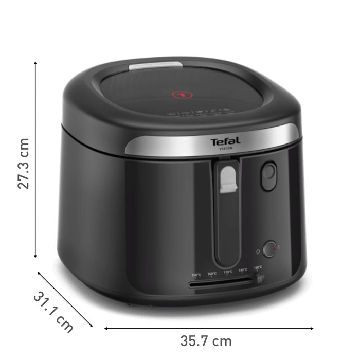 EAN 3045387299064 - Tefal Vision FF2528E0 freidora Sencillo 2,1 L Independiente 1900 W Negro imagen 5
