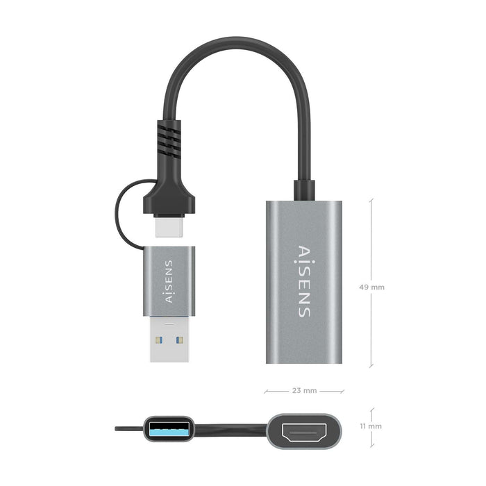 EAN 8435739902479 - AISENS A109-0913 Adaptador gráfico USB 1920 x 1080 Pixeles imagen 4
