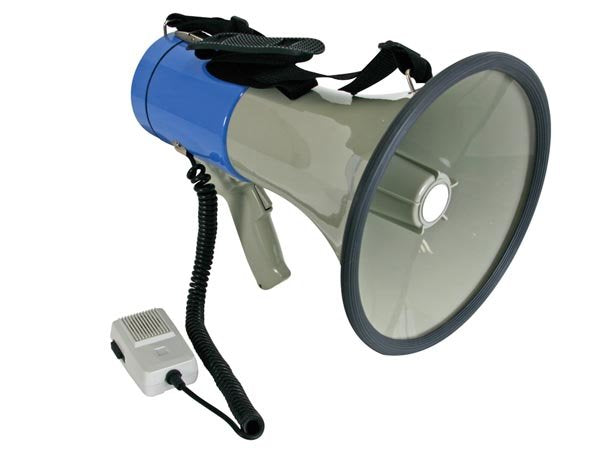 EAN 5410329411381 - Velleman MP25SFM megáfono 25 W Azul, Gris imagen 2