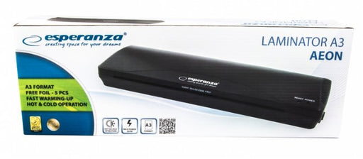 EAN 5901299949443 - Esperanza EFL003 laminador Plastificadora en frío/caliente 250 mm/min Negro imagen 2