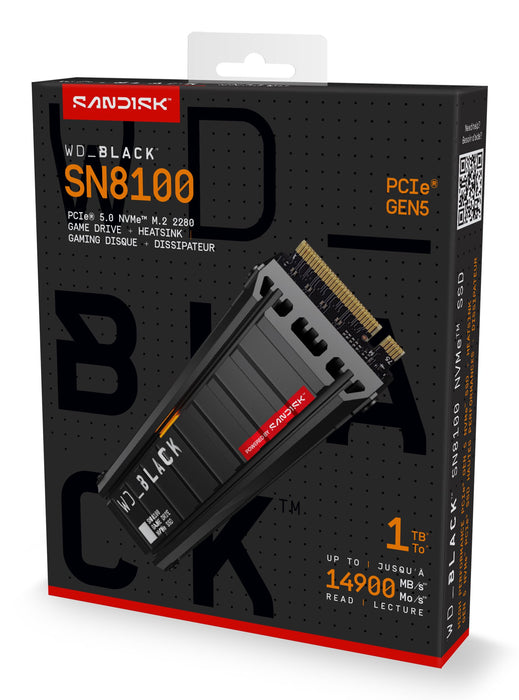 EAN 0619659220914 - SanDisk Black WD_BLACK SN8100 NVMe 1 TB M.2 PCI Express 5.0 TLC 3D NAND imagen 7