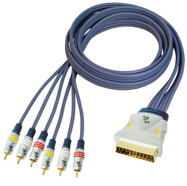 EAN 4012386907213 - all4u BBV 56, 1.5m 1,5 m SCART (21-pin) 6 x RCA Azul imagen 1