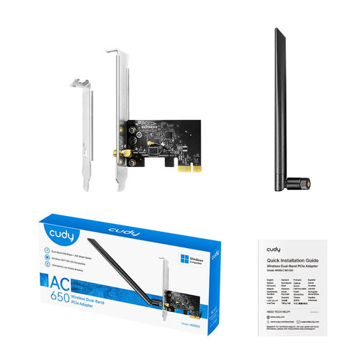 EAN 6971690794880 - Cudy AC650 Wireless Dual-Band PCI-E Adapter, WE650 1.0 WLAN 633 Mbit/s imagen 2