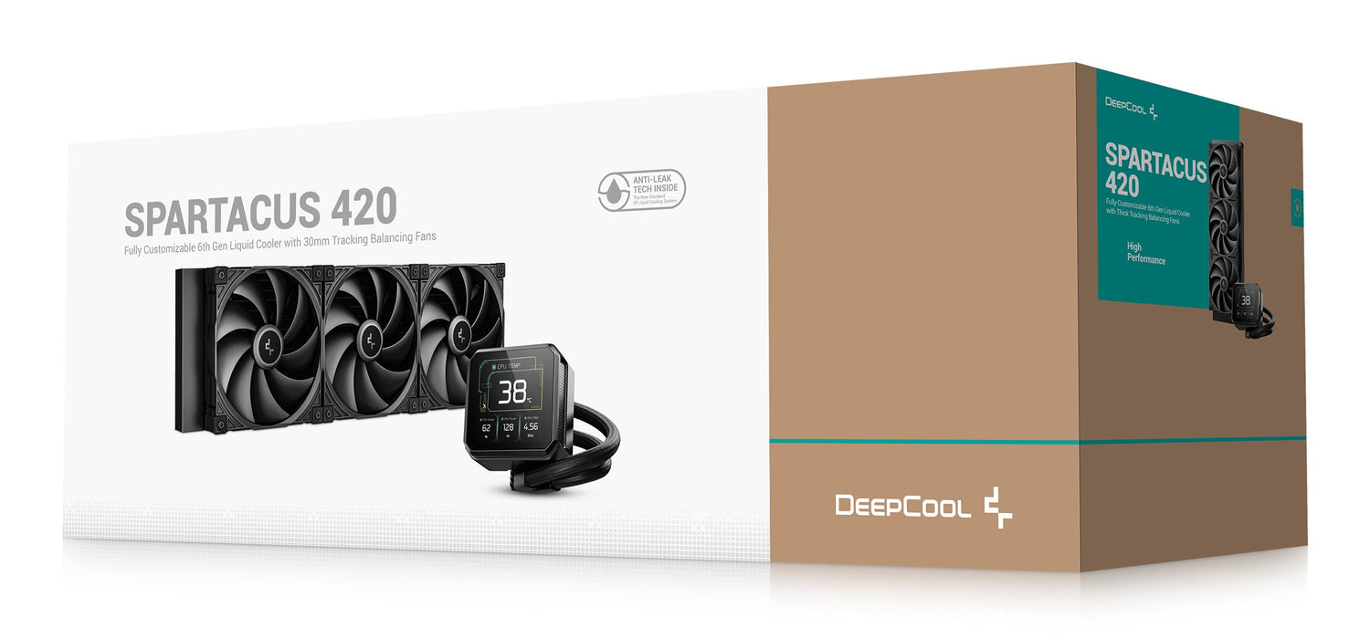 EAN 6933412729648 - DeepCool Spartacus 420 Procesador Kit de refrigeración líquida 14 cm Negro imagen 8