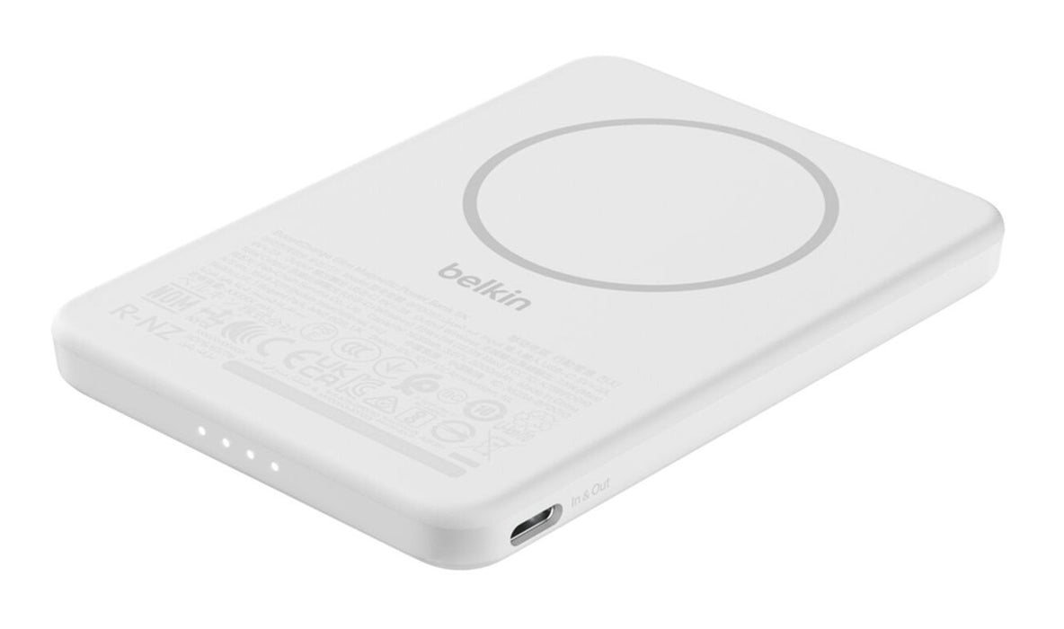 EAN 745883932610 - Belkin BPD010hqWH 5000 mAh Cargador inalámbrico Blanco imagen 3