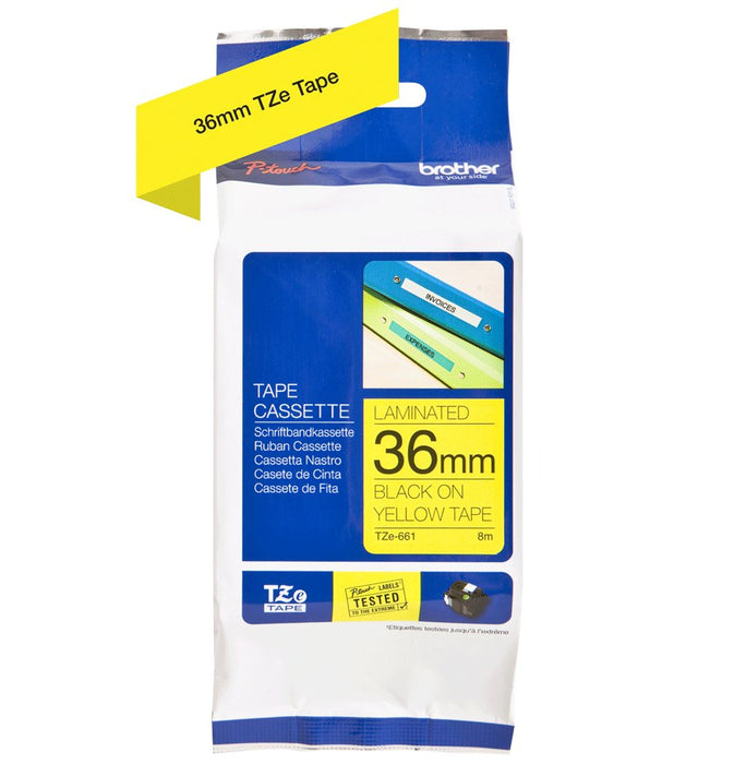 EAN 0012502625971 - Brother TZE-661 cinta para impresora de etiquetas TZ imagen 3