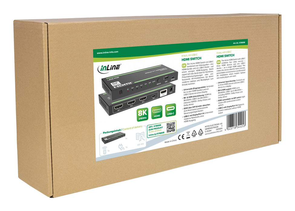 EAN 4043718344253 - InLine 57885B interruptor de video HDMI imagen 7