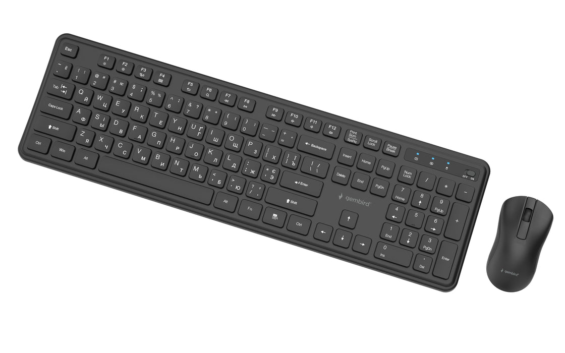 EAN 8716309137010 - Gembird KBS-WPS-01-CYRL teclado Ratón incluido Oficina RF inalámbrico QWERTY Internacional de EE.UU., Ucr imagen 4
