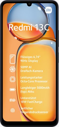 EAN 6941812754108 - Xiaomi Redmi 13C 17,1 cm (6.74") SIM doble Android 13 4G USB Tipo C 4 GB 128 GB 5000 mAh Negro imagen 1