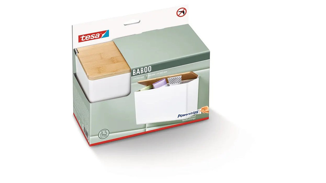 EAN 4063565154188 - TESA BABOO Beige, Blanco Plástico Organizador de baño imagen 3