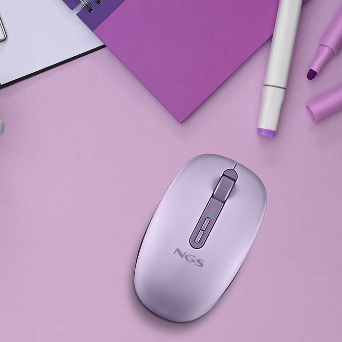 EAN 8435430629071 - NGS FOG DUAL PURPLE ratón Universal Ambidextro RF Wireless + Bluetooth 1600 DPI imagen 5