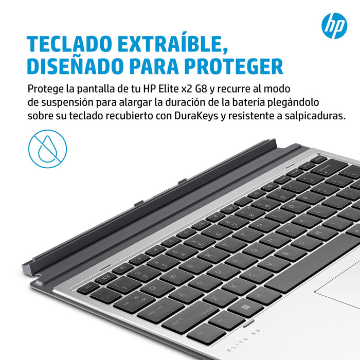 EAN 196337123618 - HP Elite x2 G8 Premium Keyboard teclado Oficina Plata imagen 5