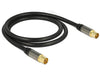 EAN 4043619889228 - DeLOCK 88922 cable coaxial RG-6/U 1 m IEC Negro imagen 1