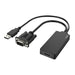 EAN 4047443437440 - Hama 00200342 adaptador de cable de vídeo 0,15 m USB Type-A + VGA (D-Sub) HDMI Negro imagen 1