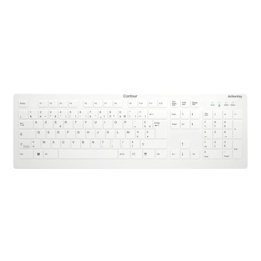 EAN 7061112873565 - Contour Design Active Key AK-C8112 teclado Médico RF inalámbrico AZERTY Francés Blanco imagen 1
