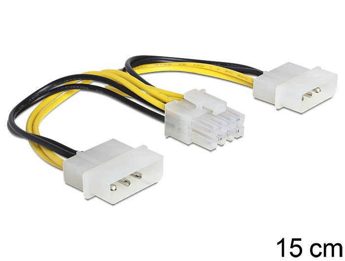 EAN 4043619834105 - DeLOCK 83410 cable de alimentación interna 0,15 m imagen 1