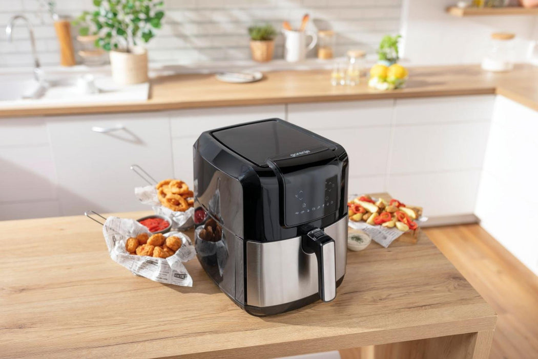 EAN 3838782543340 - Gorenje AF1700DB Sencillo 5 L Integrado 1700 W Freidora de aire caliente Negro, Metálico imagen 14