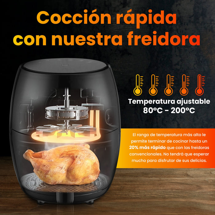 EAN 5906168633218 - Extralink HOME AIR FRYER 2L EU SJ-200 freidora Sencillo Independiente 1000 W Freidora de aire caliente Ne imagen 22