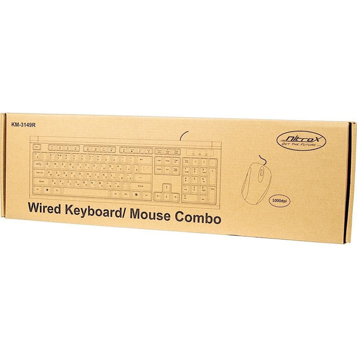 EAN 4260455647595 - Inter-Tech KM-3149R teclado Ratón incluido Hogar USB QWERTY Ruso, Internacional de EE.UU. Negro imagen 4