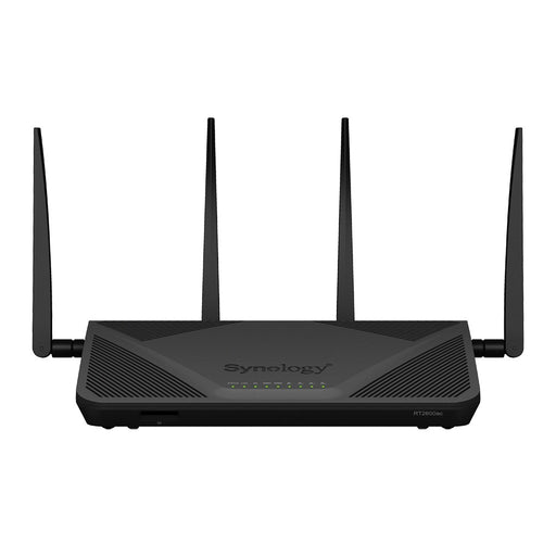 EAN 0846504002320 - Synology RT2600AC router inalámbrico Gigabit Ethernet Doble banda (2,4 GHz / 5 GHz) Negro imagen 1