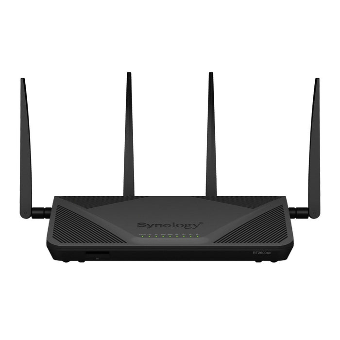 EAN 0846504002320 - Synology RT2600AC router inalámbrico Gigabit Ethernet Doble banda (2,4 GHz / 5 GHz) Negro imagen 1
