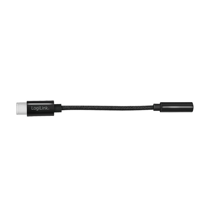 EAN 4052792068795 - LogiLink UA0398 cable de audio 0,13 m 3.5mm TRRS USB Tipo C Negro imagen 3
