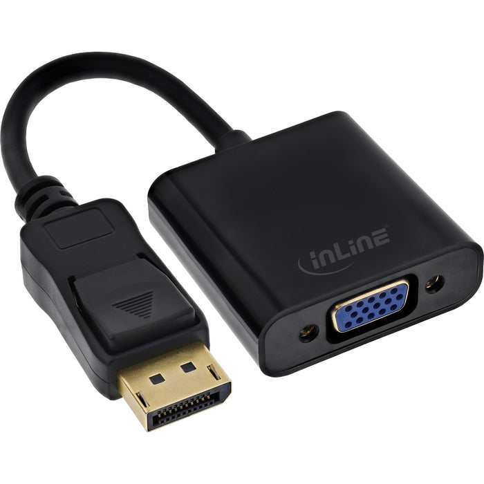 EAN 4043718285167 - InLine 17197B adaptador de cable de vídeo 0,15 m VGA (D-Sub) DisplayPort Negro imagen 1