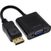 EAN 4043718285167 - InLine 17197B adaptador de cable de vídeo 0,15 m VGA (D-Sub) DisplayPort Negro imagen 1