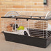 EAN 8010690092546 - Ferplast Casita 80 Cobaya Negro, Blanco imagen 2