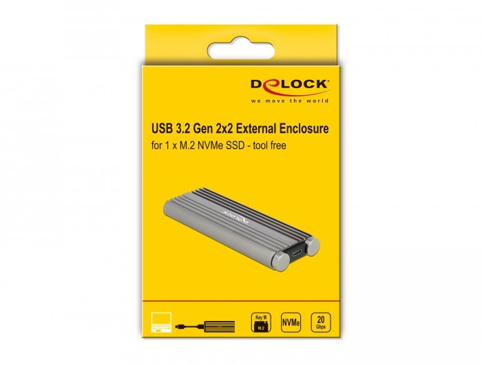 EAN 4043619420018 - DeLOCK 42001 caja para disco duro externo Caja externa para unidad de estado sólido (SSD) Plata imagen 4