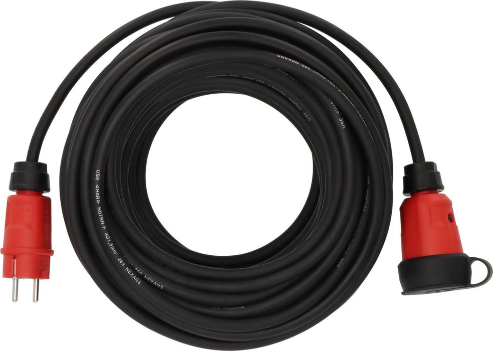 EAN 4007123687787 - Brennenstuhl 9161250110 base múltiple 25 m 1 salidas AC Exterior Negro, Rojo imagen 1