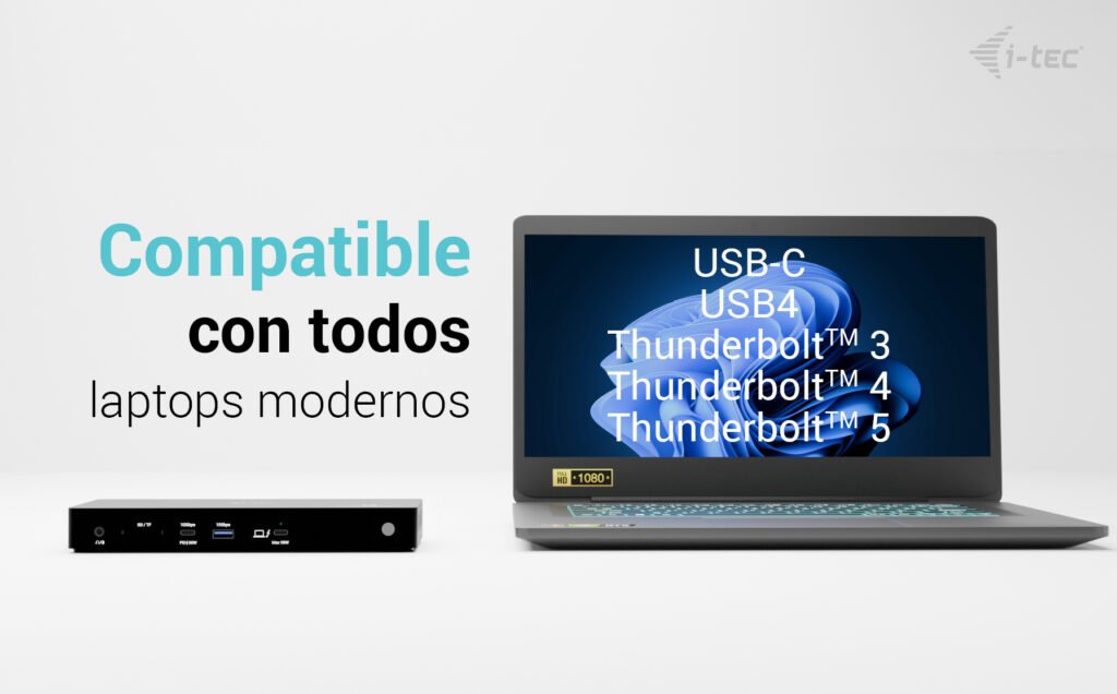 EAN 8595611707438 - i-tec TB4TRIPLEDOCKPDUK base para portátil y replicador de puertos Alámbrico Negro imagen 6
