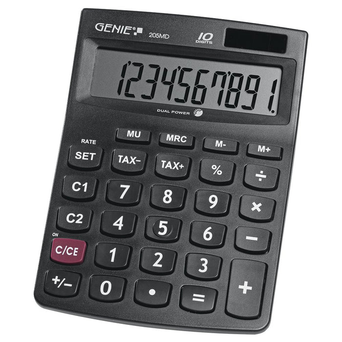 EAN 4015468120302 - Genie 205 MD calculadora Escritorio Calculadora básica Negro imagen 1