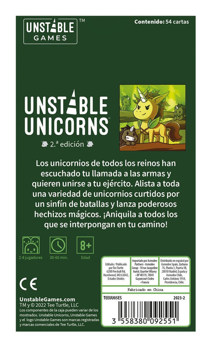 EAN 3558380092551 - Asmodee TEEUU05ES juego de tablero Unstable Unicorns Unicornios de Leyenda Expansión de juego de cartas imagen 3