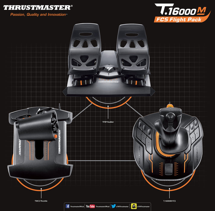 EAN 3362932914891 - Thrustmaster T.16000M FCS Flight Pack Negro USB Simulador de Vuelo Analógico/Digital PC imagen 4