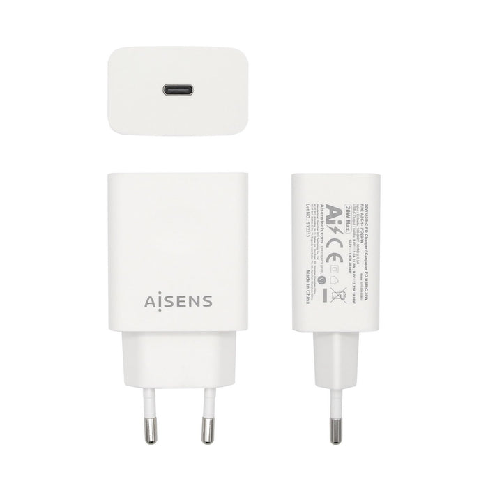 EAN 8436574706208 - AISENS ASCH-1PD20-W cargador de dispositivo móvil GPS, MP3, MP4, Teléfono móvil, Smartphone, Tableta Corr imagen 2