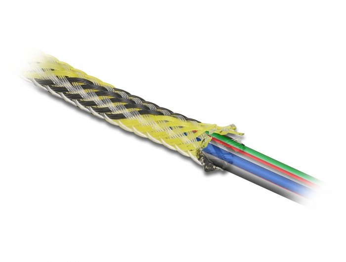 EAN 4043619207428 - DeLOCK 20742 pasacables Negro, Amarillo imagen 3