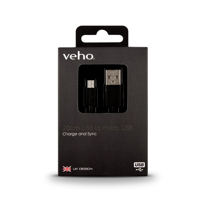 EAN 0742832884303 - Veho VCL-001-M-20CM cable USB USB 2.0 0,2 m USB A Micro-USB B Negro imagen 4