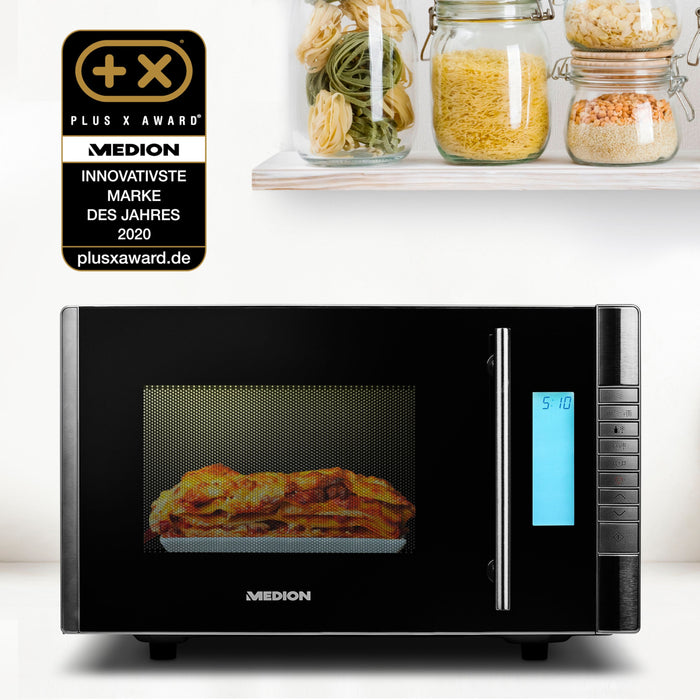 EAN 4061275017021 - MEDION MD 14482 Negro, Acero inoxidable Microondas con grill Encimera 20 L 800 W imagen 7