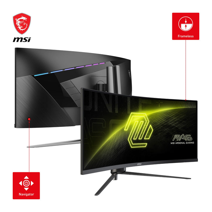 EAN 4711377140805 - MSI MAG 345CQRDE pantalla para PC 86,4 cm (34") 3440 x 1440 Pixeles UltraWide Dual Quad HD Negro imagen 3