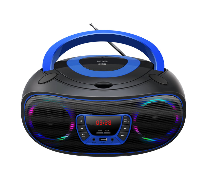 EAN 5706751040702 - Denver TCL-212BT BLUE Reproductor de CD portátil Negro, Azul imagen 2