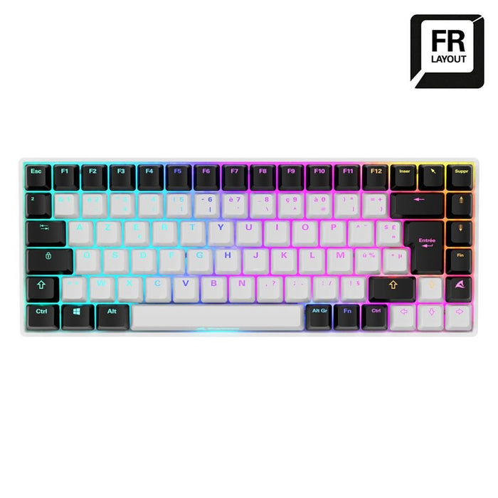 EAN 4044951039715 - Sharkoon SKILLER SGK50 S3 teclado Juego USB AZERTY Francés Blanco imagen 1