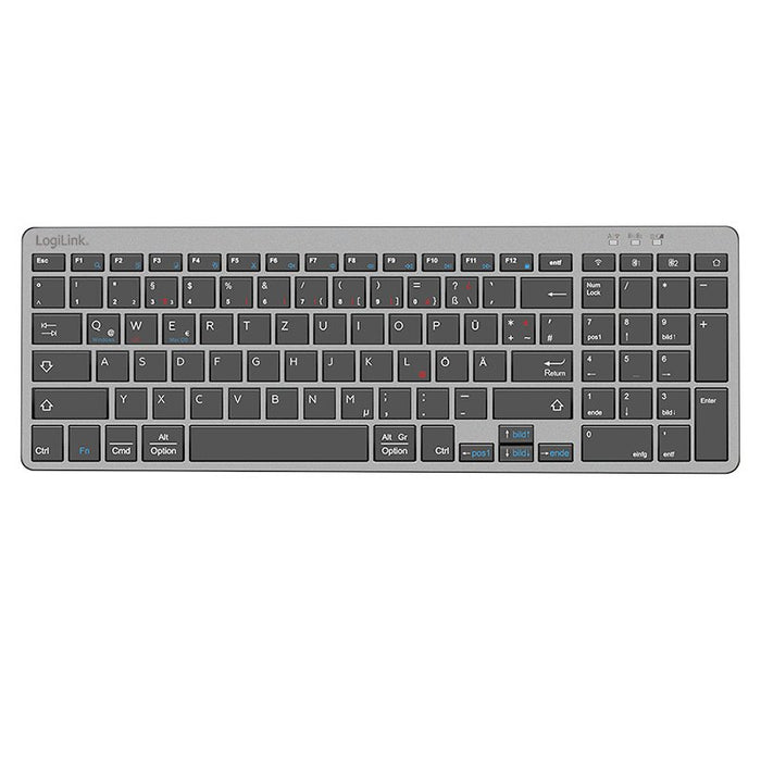EAN 4052792074703 - LogiLink ID0215 teclado Ratón incluido Hogar / Oficina Bluetooth QWERTZ Alemán Antracita, Gris imagen 2