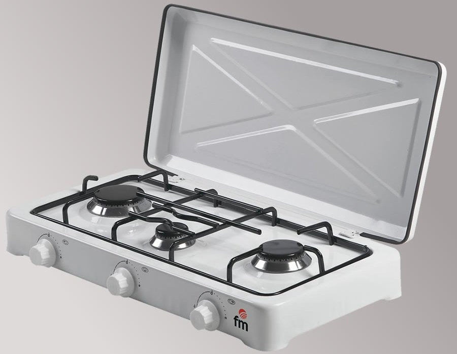 EAN 8427561450020 - FM Calefacción HG-300 hobs Blanco Encimera Encimera de gas 3 zona(s) imagen 1